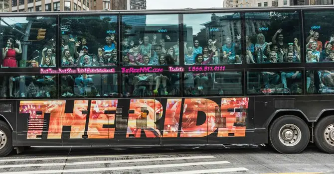 NYC's Virtual Reality Bus Tour: The Downtown Experience Powered by THE RIDE